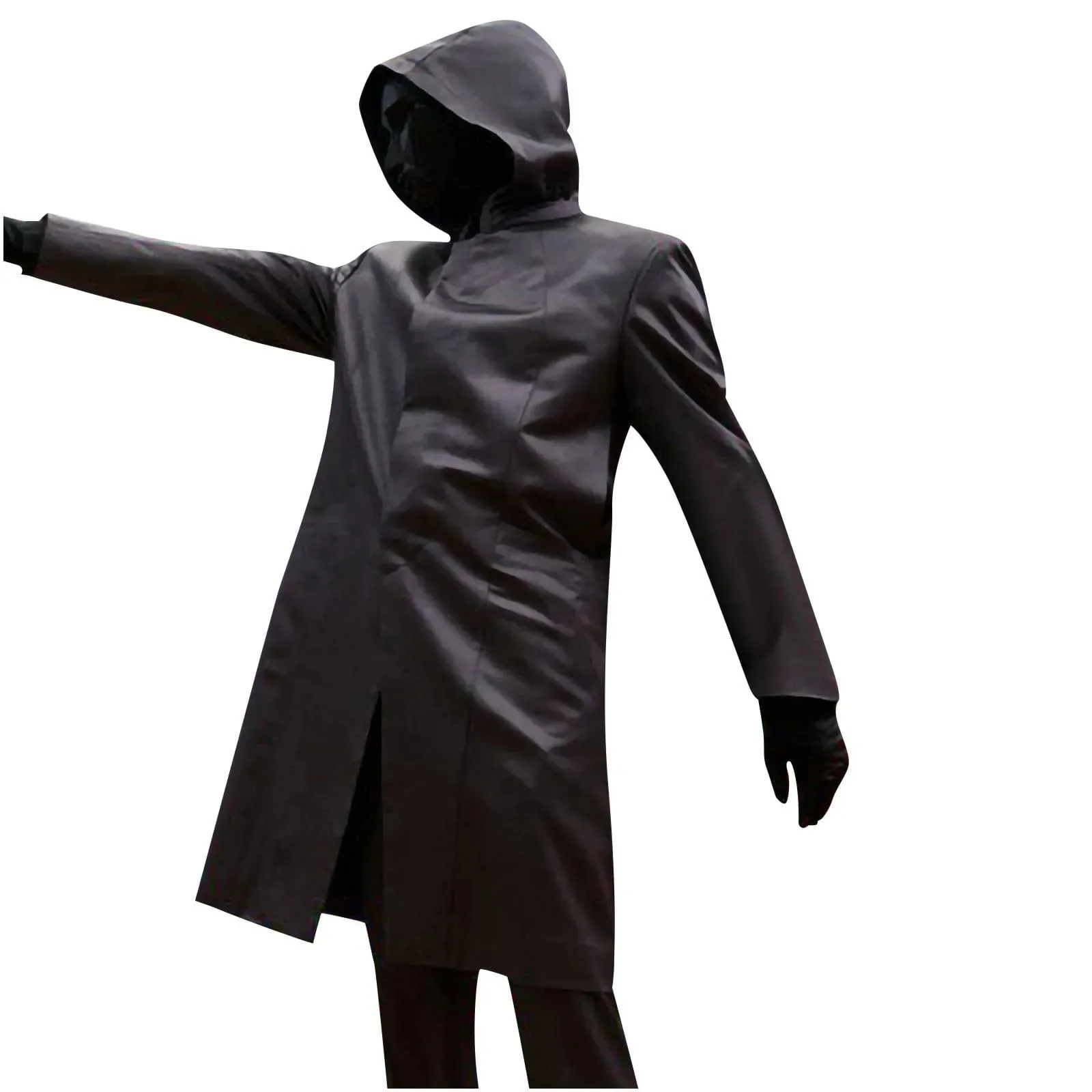 Women'S Fashion Gloves - 韓国ドラマゲームコスプレ衣装手袋付き男性黒ジャンプスーツ三角形変装ラウンドスクエアカーニバルパーティー男性中世コート