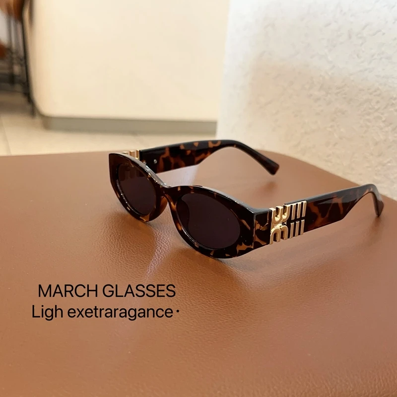 Women'S Fashion Eyeglass Frames - レトロオーバルべっ甲柄サングラスゴールドアクセントスモールフレームシェードファッションアイウェア女性用ガファスデソル高級サングラス