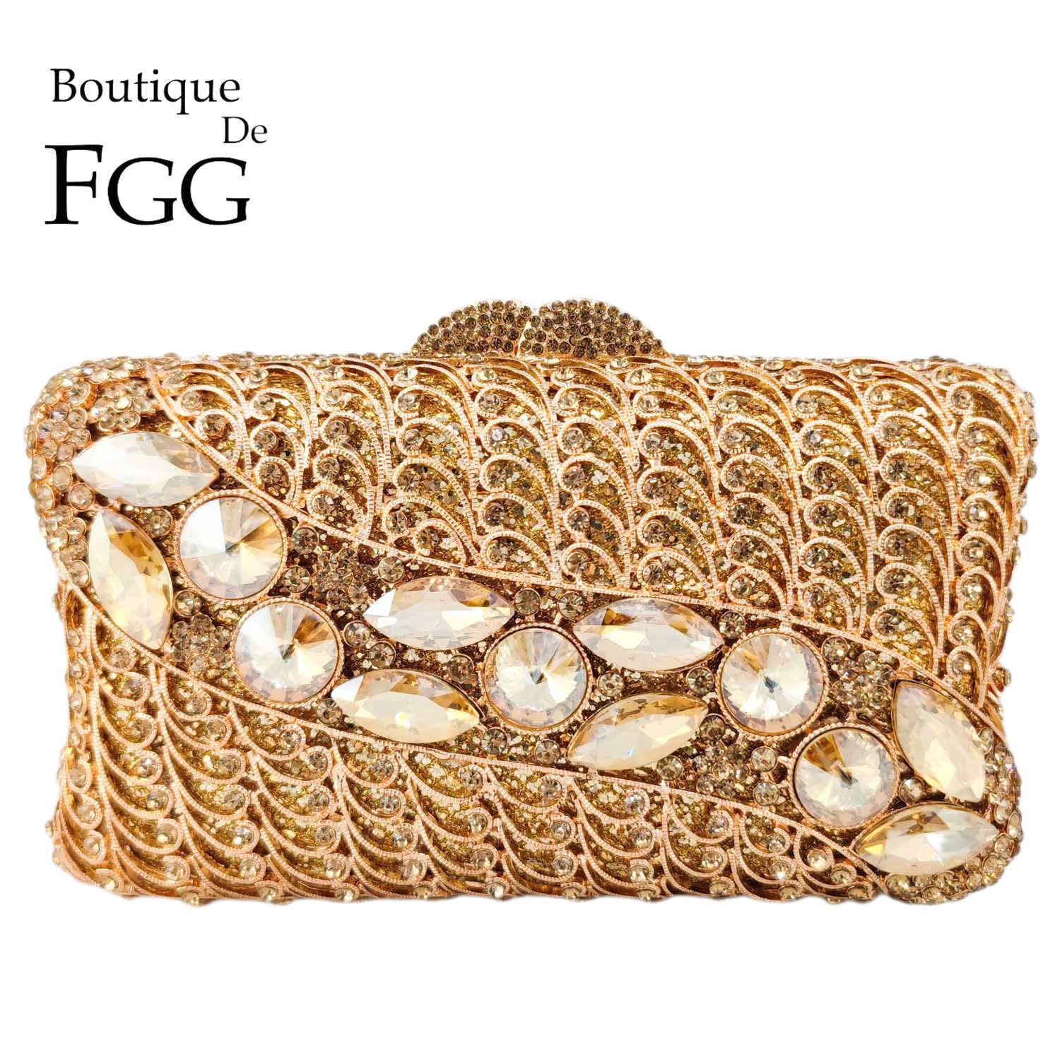 Women'S Fashion Boutique - ブティックfgg-女性用のラインストーンハンドバッグ,大きな宝石,イブニングバッグ,結婚式,ディナーハンドバッグ,ブライダルハンドバッグ