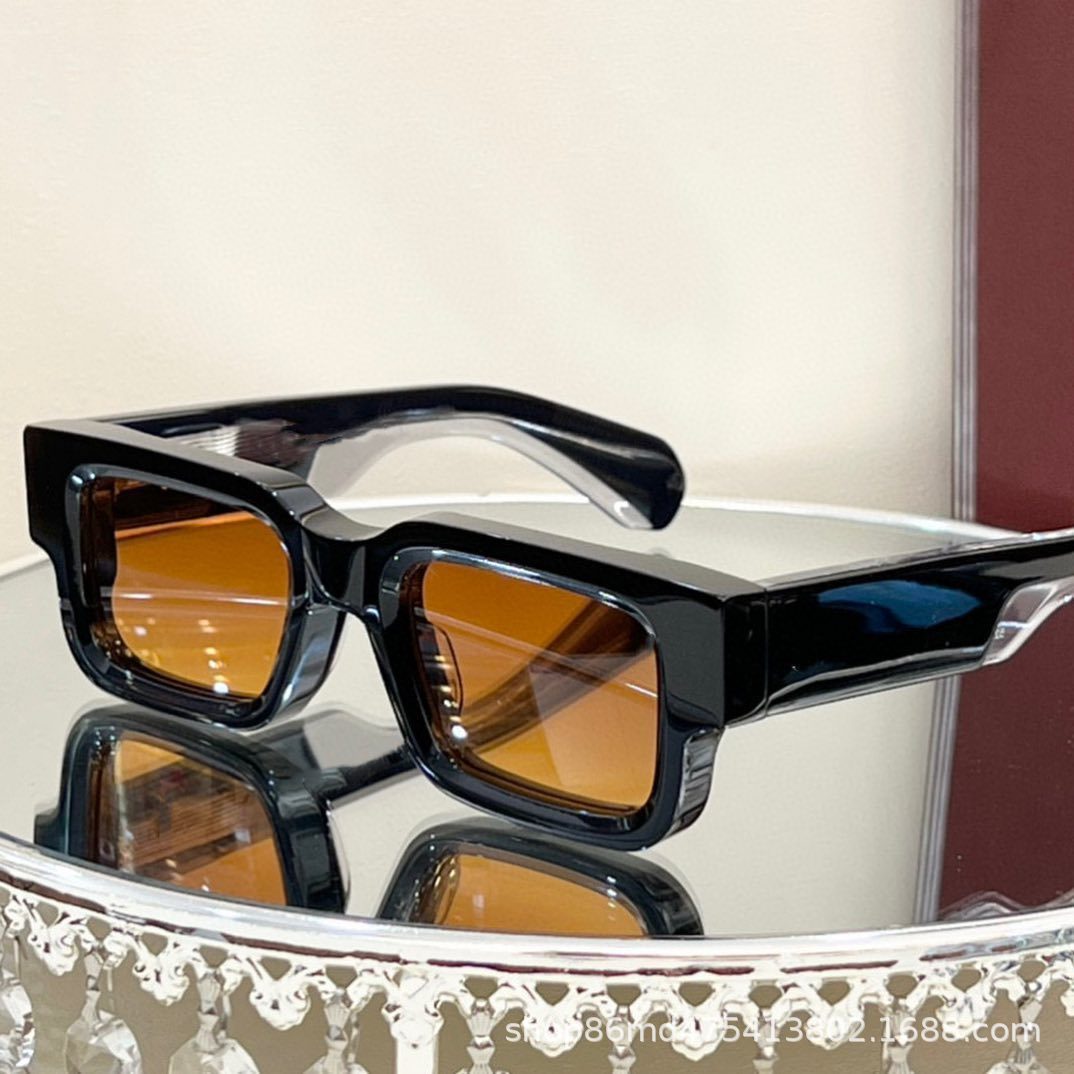 Women Fashion Glasses - 2026年新作プレートサングラス クロスボーダーレトロトレンド偏光サングラス 男女兼用ファッションサングラス
