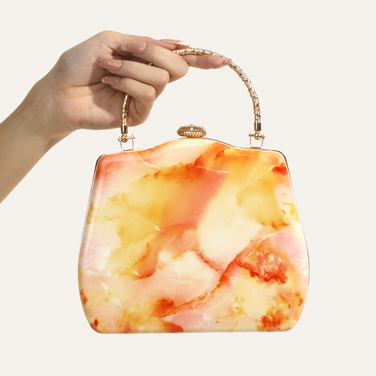 Women'S Fashion Boutique - 新作トレンドハンドバッグ ファッションレディースバッグ ブティックアクリル高級パーティーイブニングバッグ 女性用キュートウェディングボックス ヴィンテージクラッチトートバッグ