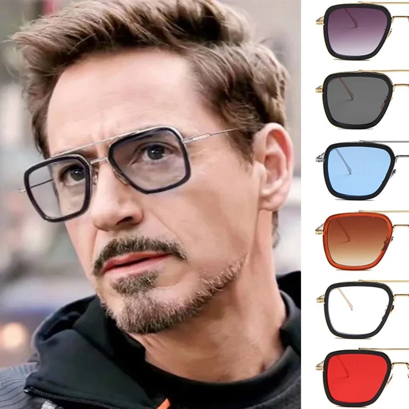 Women Fashion Glasses - スチームパンク トニー・スターク サングラス メンズ レディース ファッション
