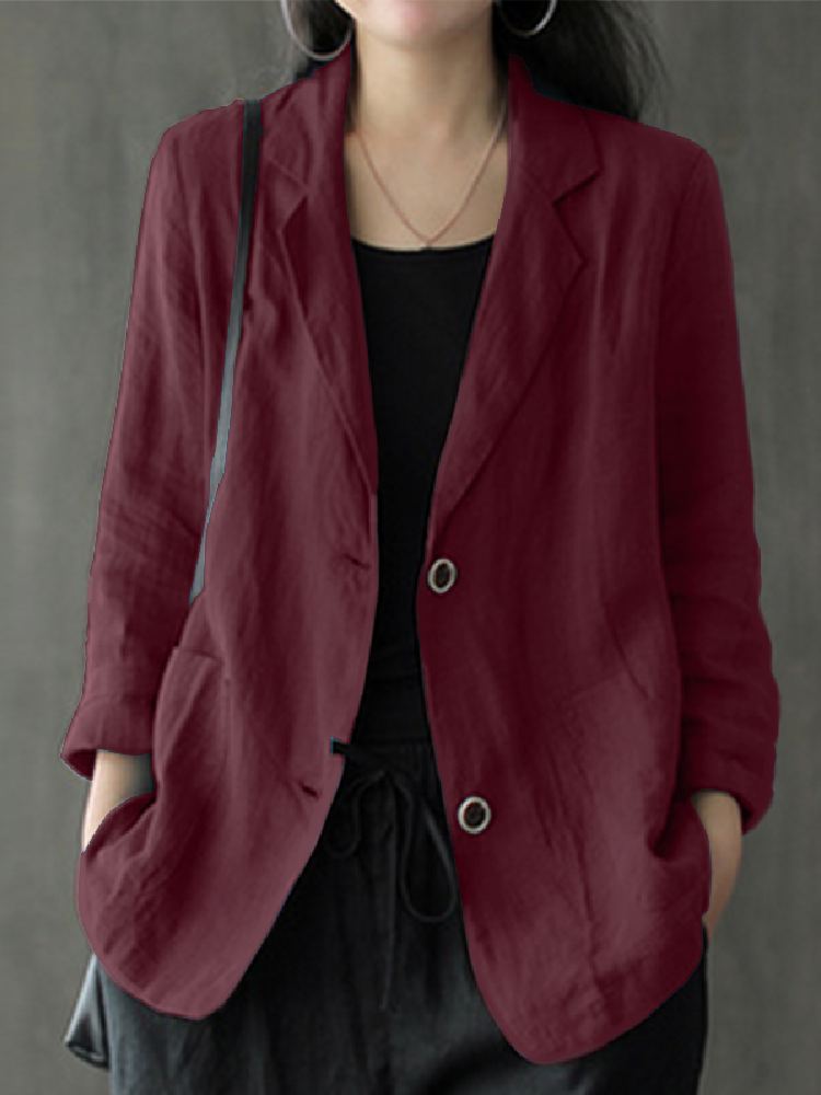エレガントな固体ブレザー女性秋オーバーコートザンゼア 202 - Blazer Women Oversized のレビューと価格