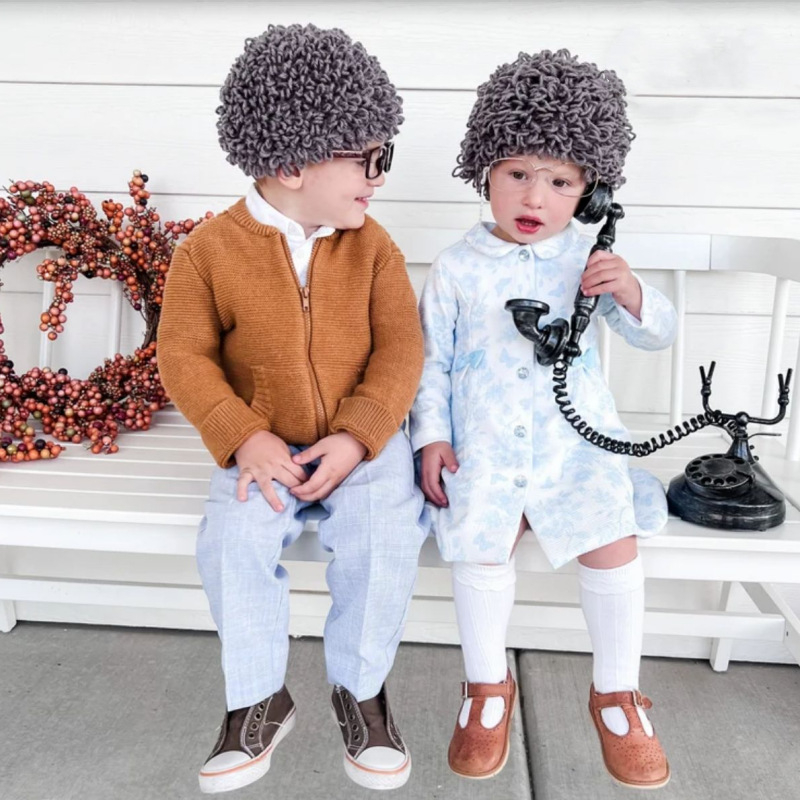 かわいい子供用男の子女の子おばあちゃん女性カーリーヘアウィッ - Women'S Fashion Hats のレビューと価格