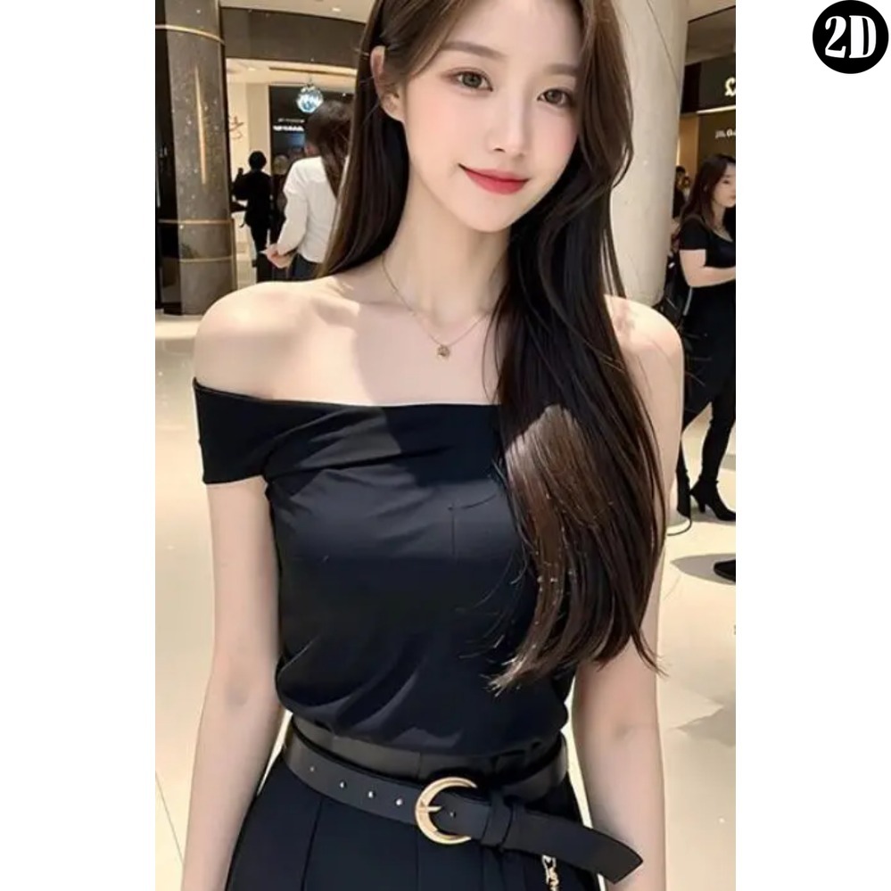 ヴィンテージメタルティンサイン、黒のオフショルダードレスを着 - Women Fashion Drawing のレビューと価格