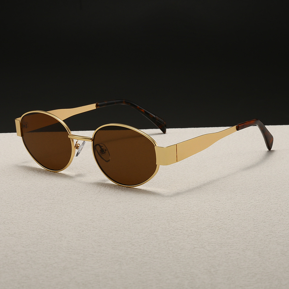 トレンドのラウンドフレームメタルサングラス レディース ファ - Women'S Fashion Eyeglass Frames のレビューと価格