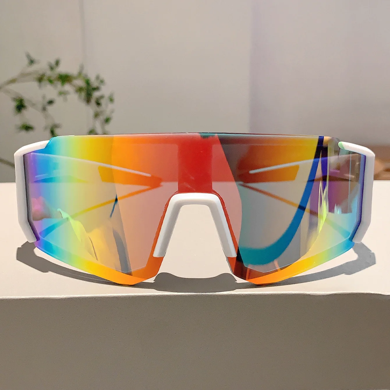 アウトドアスポーツサングラス男性用軽量特大男性用シェードサイ - Women Fashion Glasses のレビューと価格