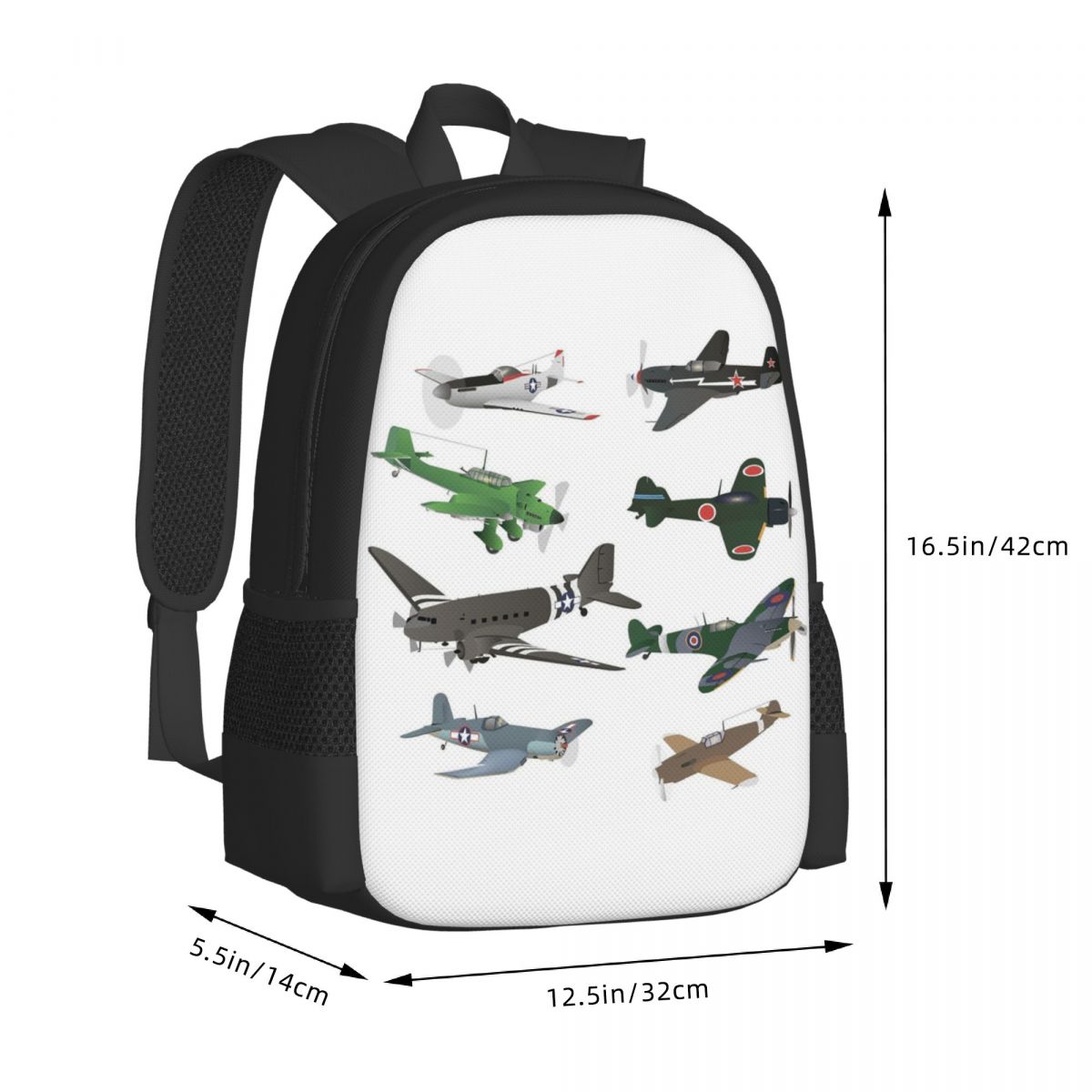 複数の第二次世界大戦飛行機学生バックパックスクールバッグハイ - Women'S Fashion Ww2 のレビューと価格