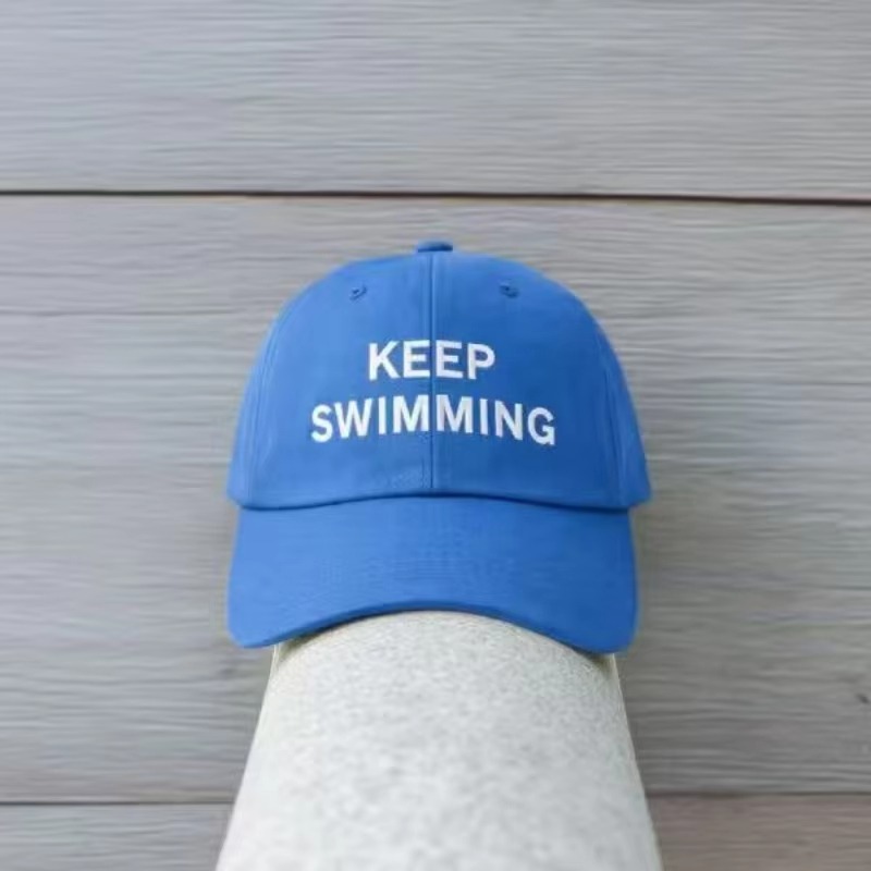 2026年トレンドの「Keep Swimming」新文字刺繍 - Women'S Fashion Hats のレビューと価格
