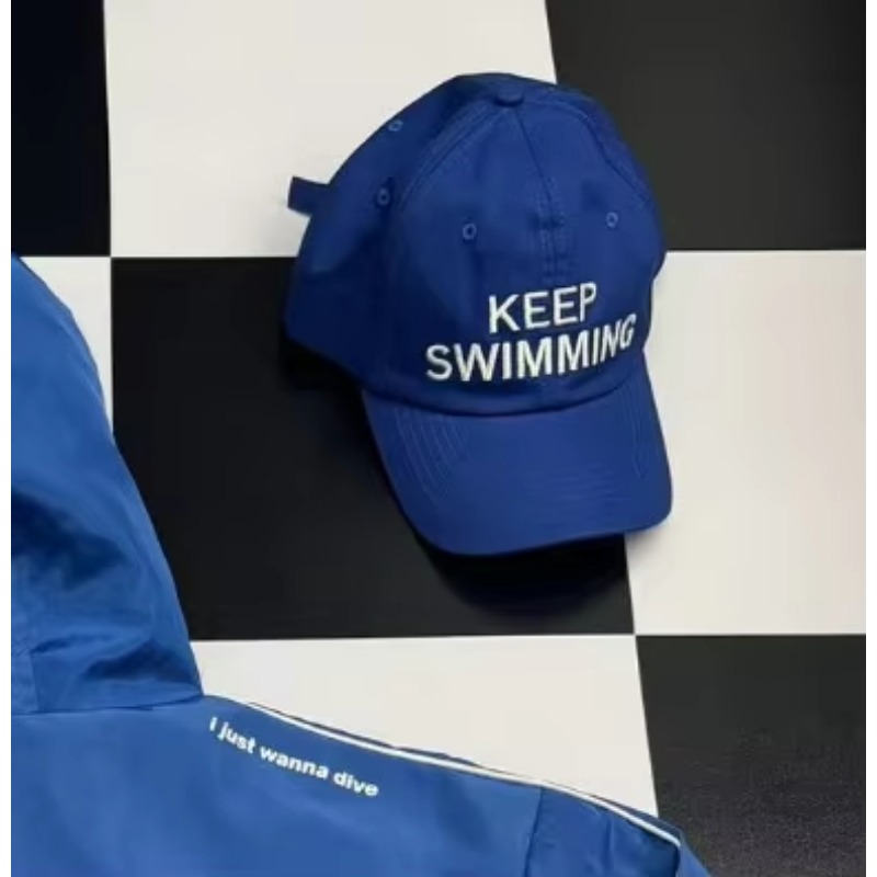 2026年トレンドの「Keep Swimming」新文字刺繍 - Women'S Fashion Hats のレビューと価格