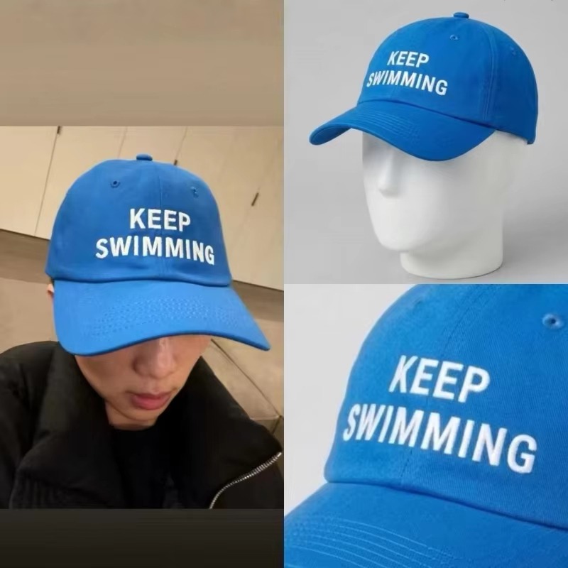 2026年トレンドの「Keep Swimming」新文字刺繍 - Women'S Fashion Hats のレビューと価格