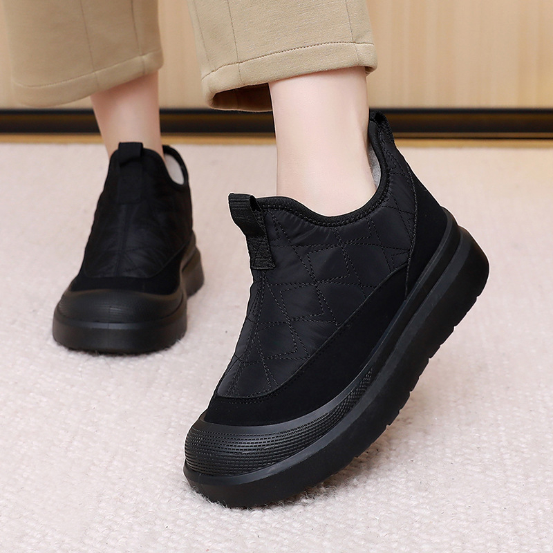 女性用冬用マムスノーブーツ、フリース裏地付き、暖かくファッシ - Women Fashion Online のレビューと価格