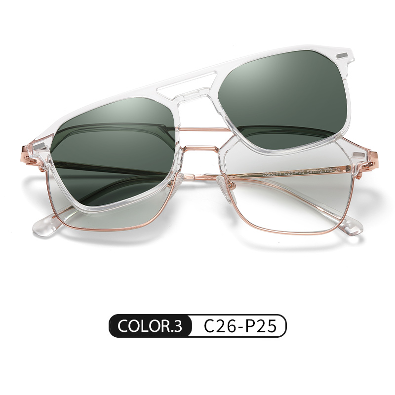 クリップオン偏光サングラス男性ファッションサングラス女性高級 - Women'S Fashion Eyeglass Frames のレビューと価格
