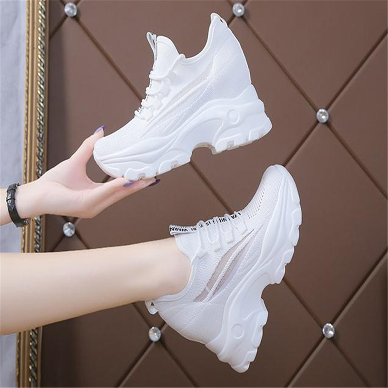 女性の厚底スニーカー,ファッショナブルな厚底カジュアルシュー - Women'S Yellow Fashion Sneakers のレビューと価格
