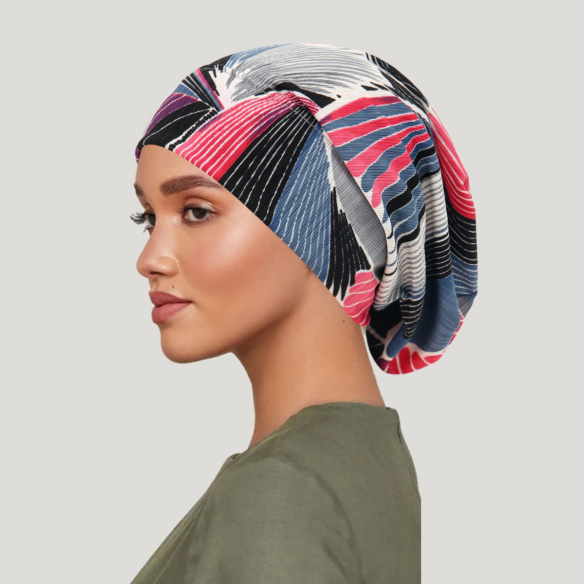 2026年新作 タイダイ染め ヘアカバー キャップ 高級レー - Women'S Fashion Hats のレビューと価格