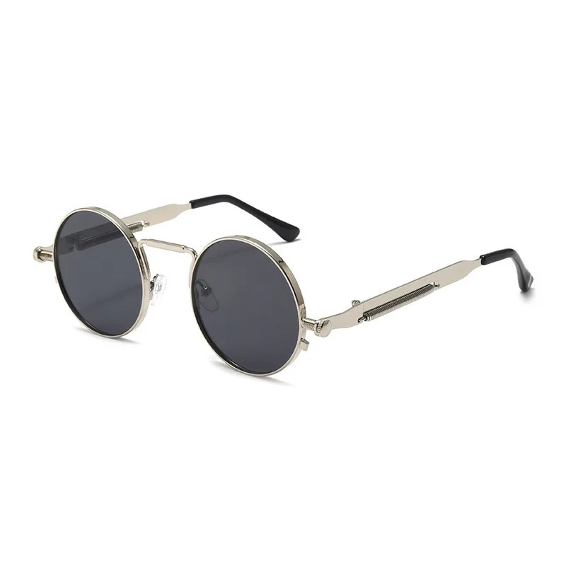 ヴィンテージメタルフレームラウンドサングラス女性男性パンク円 - Women'S Fashion Eyeglass Frames のレビューと価格