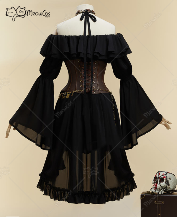 MOBBUNNY レディース ハロウィン ブラック パイレー - Corset Top Boned のレビューと価格