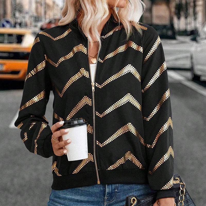 女性のトップ 2025 新ファッション鋸歯状金メッキプリント - Women'S Fashion Gilded Age のレビューと価格
