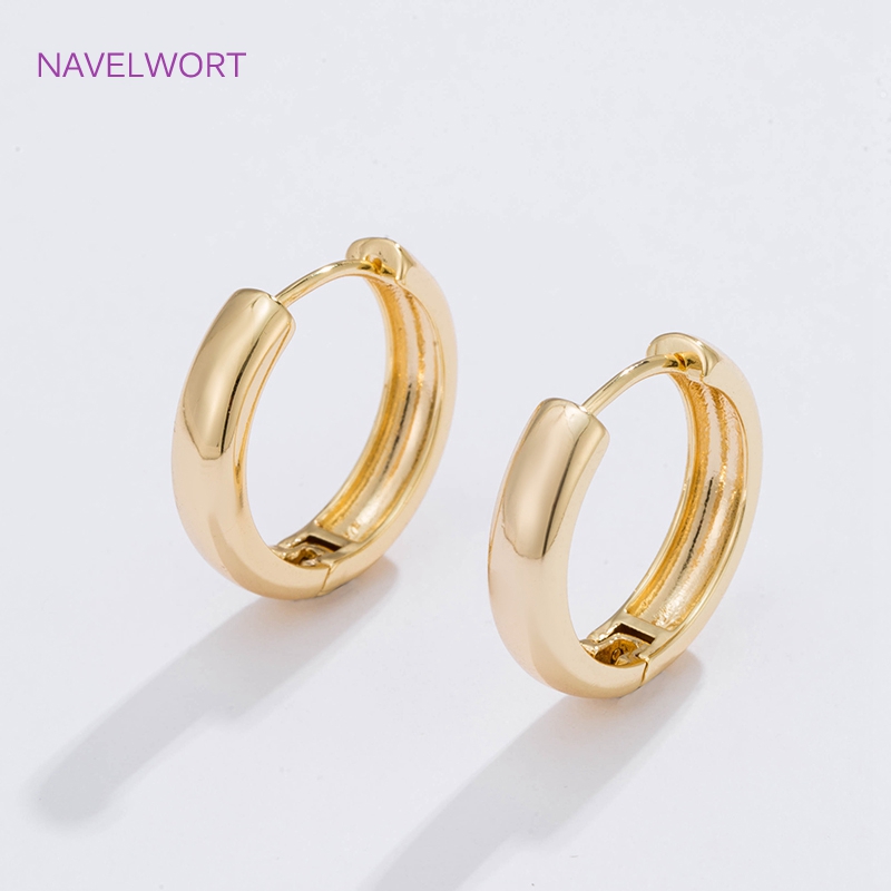 6 サイズのゴールドメッキサークルフープイヤリング女性ギフト - Women'S Fashion Earrings のレビューと価格