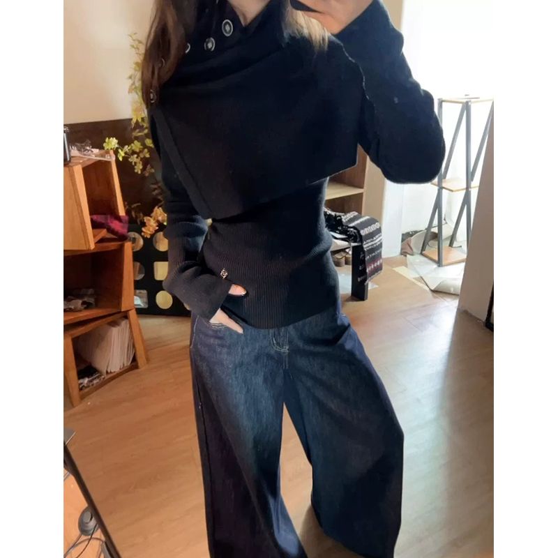 原宿アメリカンヴィンテージセーター女性韓国ファッションプルオ - Women'S Y2K Fashion Aesthetic のレビューと価格