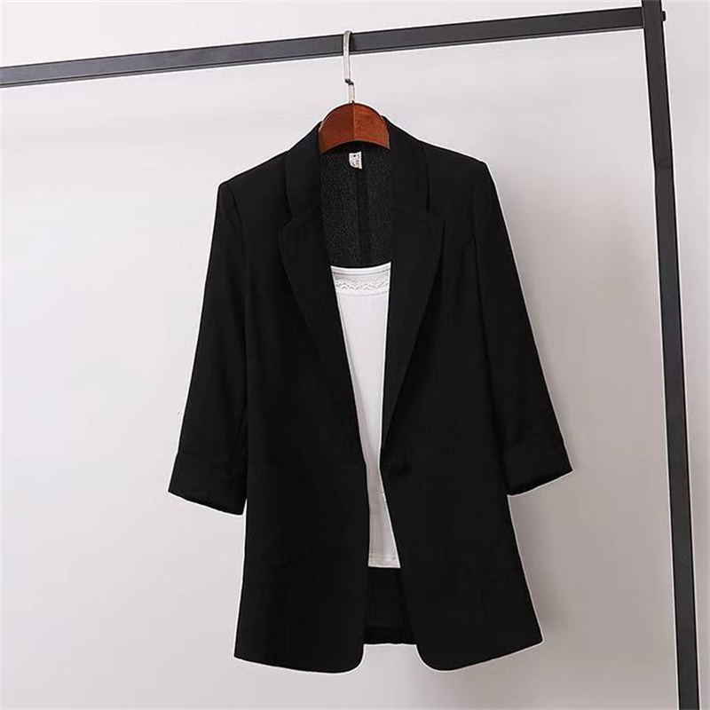 2025 OL 女性のスーツファッション女性のジャケット無地 - Blazer Women Oversized のレビューと価格