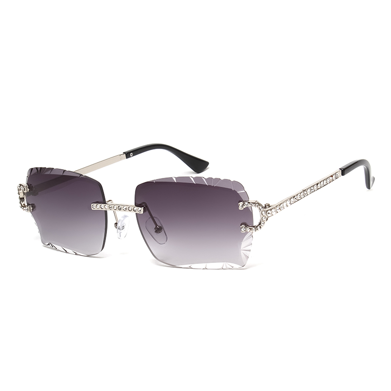 ファッションリムレススクエアサングラスヴィンテージダイヤモン - Women'S Fashion Eyeglass Frames のレビューと価格