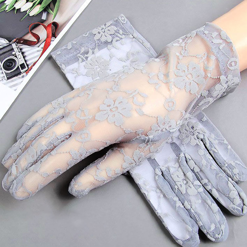 女性の手袋夏ショートレース通気性薄型スタイル優しいファッショ - Women'S Fashion Gloves のレビューと価格