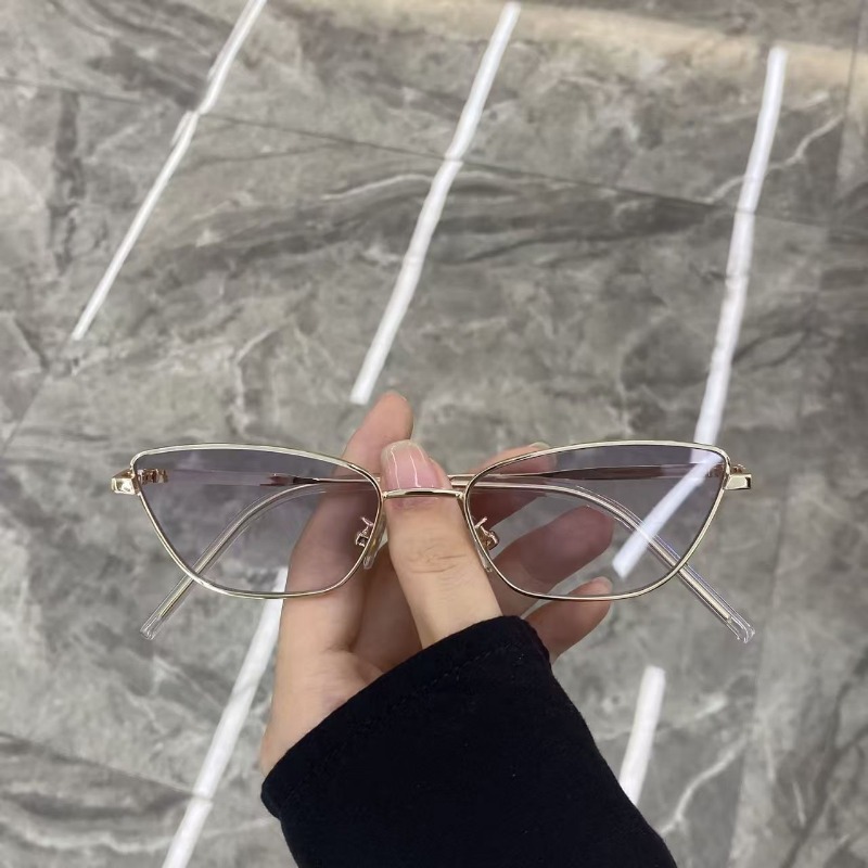 ファッショナブルな菱形メタルサングラス（女性用）、ストリート - Women Fashion Glasses のレビューと価格