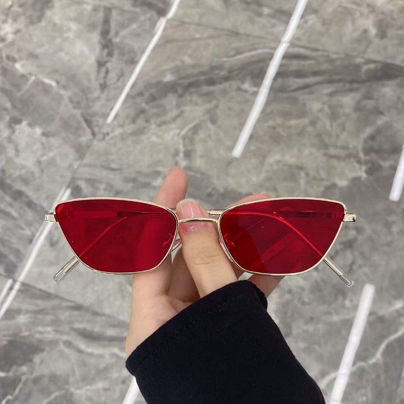ファッショナブルな菱形メタルサングラス（女性用）、ストリート - Women Fashion Glasses のレビューと価格