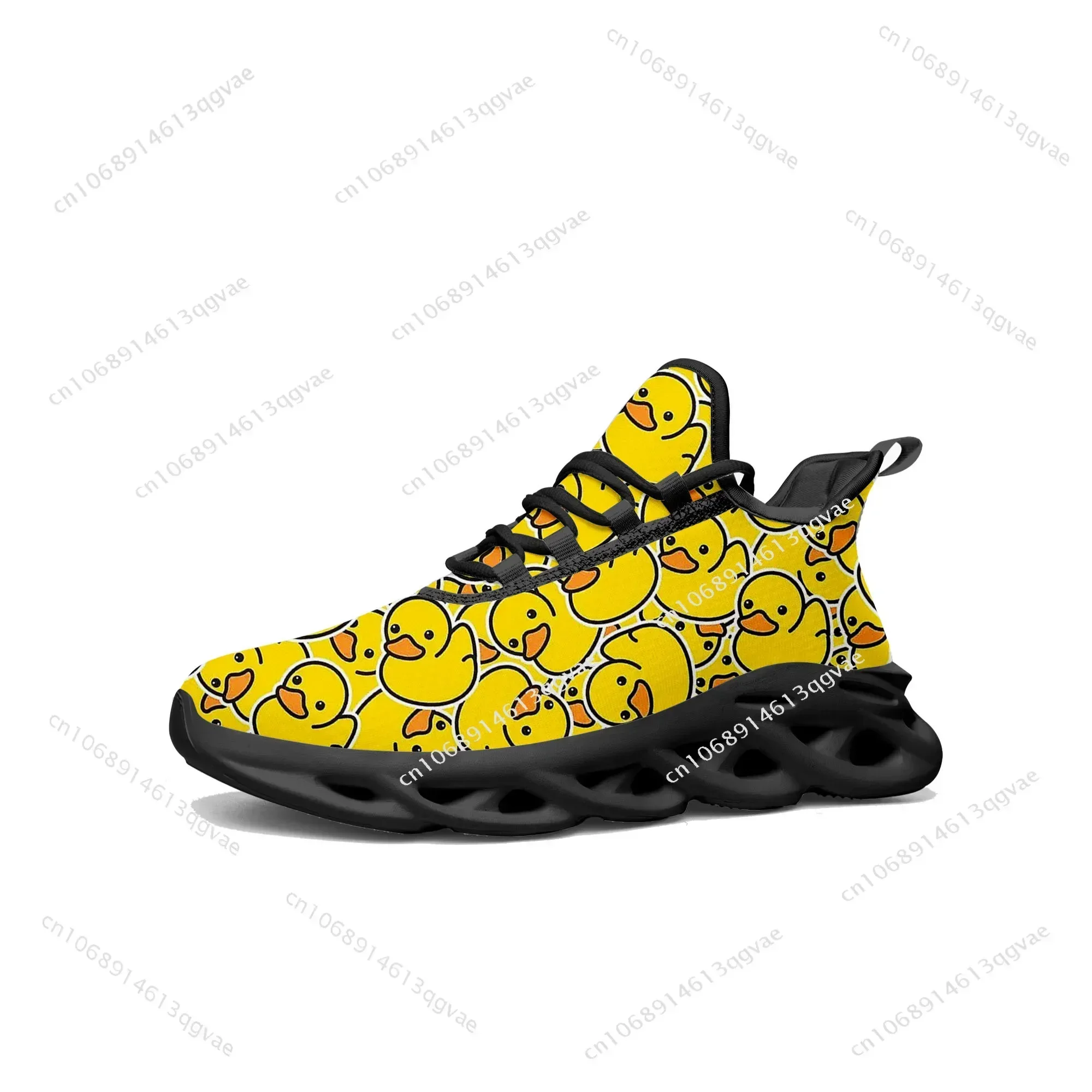 イエローダックプリントフラットスニーカーメンズレディーススポ - Women'S Yellow Fashion Sneakers のレビューと価格