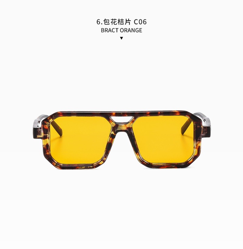 新しいレトロスクエアダブルビームサングラス男性女性高品質屋外 - Women Fashion Glasses のレビューと価格