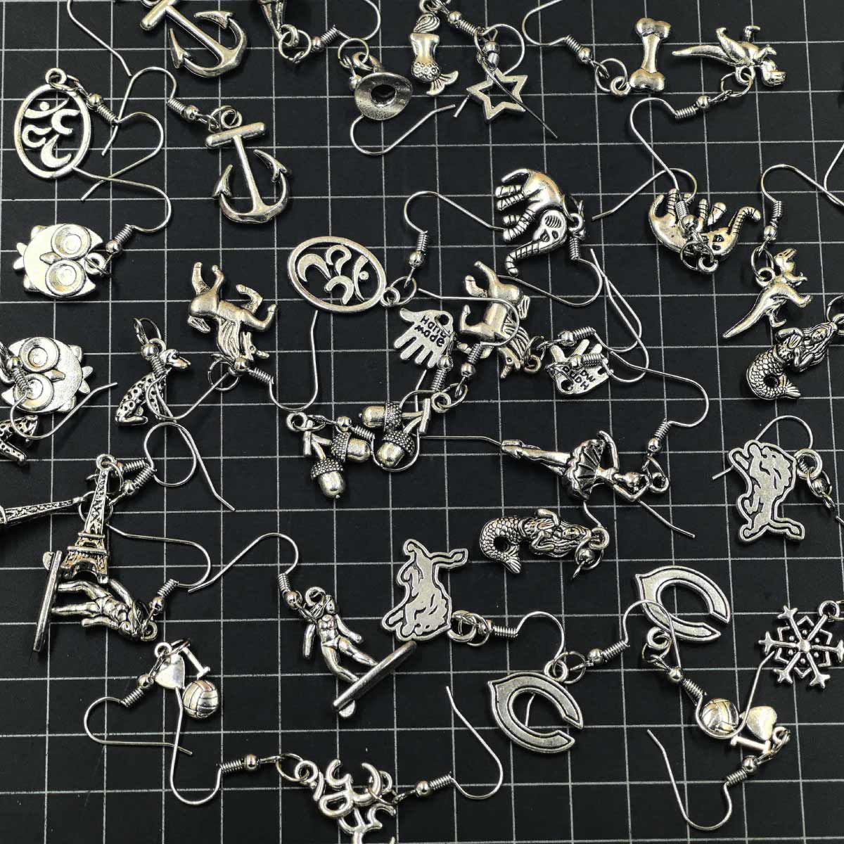 20種類のイヤリング、ファッションパンクドロップイヤリング、 - Women'S Fashion Earrings のレビューと価格