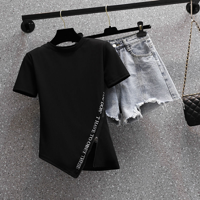 夏のスーツ新2022ビッグヤード半袖tシャツファッションショ - Women'S Fashion Show 2022 のレビューと価格