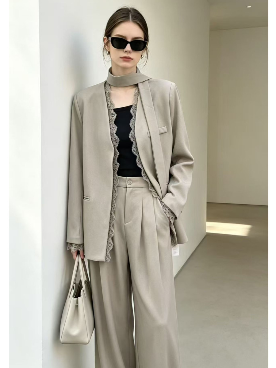 DFDG レディース 2026 スカーフカラー オーバーサイ - Blazer Women Oversized のレビューと価格