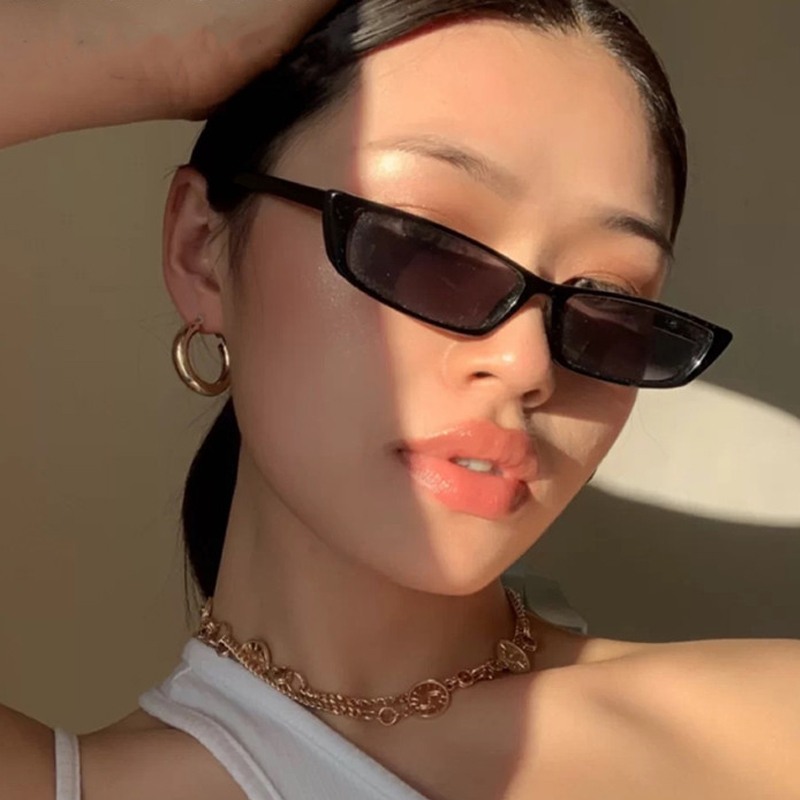 小さな長方形サングラスファッション女性レトロ小さなフレームサ - Women'S Fashion Eyeglass Frames のレビューと価格