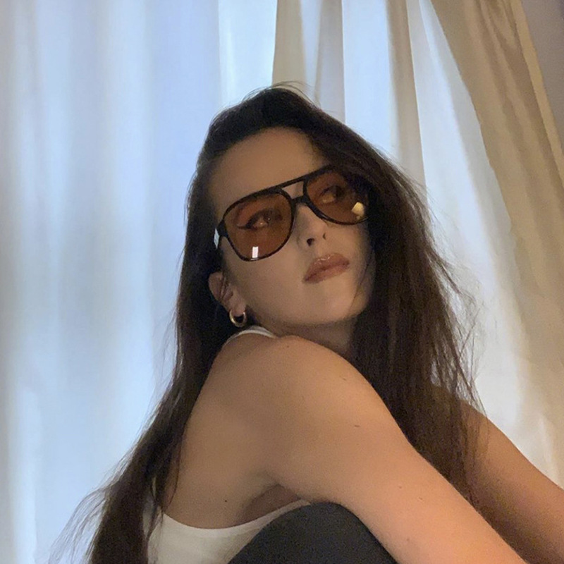 新しいヴィンテージクラシックデザイナーダブルブリッジパイロッ - Women'S Fashion Eyeglass Frames のレビューと価格