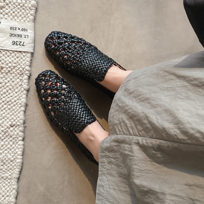 2026 ファッションホット販売本革編み込みサンダル女性ロー - Women'S Fashion For Summer 2026 のレビューと価格