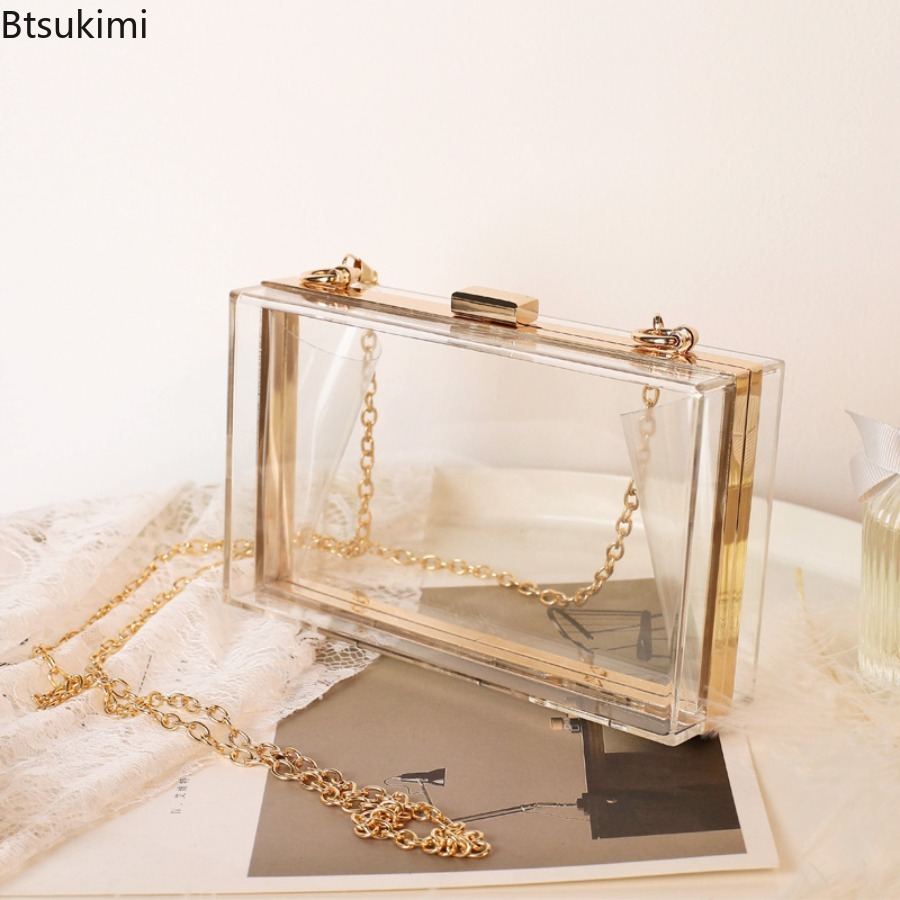 ファッション透明アクリルイブニングクラッチバッグ女性ブティッ - Women'S Fashion Boutique のレビューと価格
