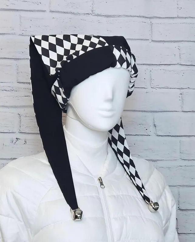 チェス盤格子道化師コスチューム帽子女性ハロウィンパーティーハ - Women'S Fashion Hats のレビューと価格