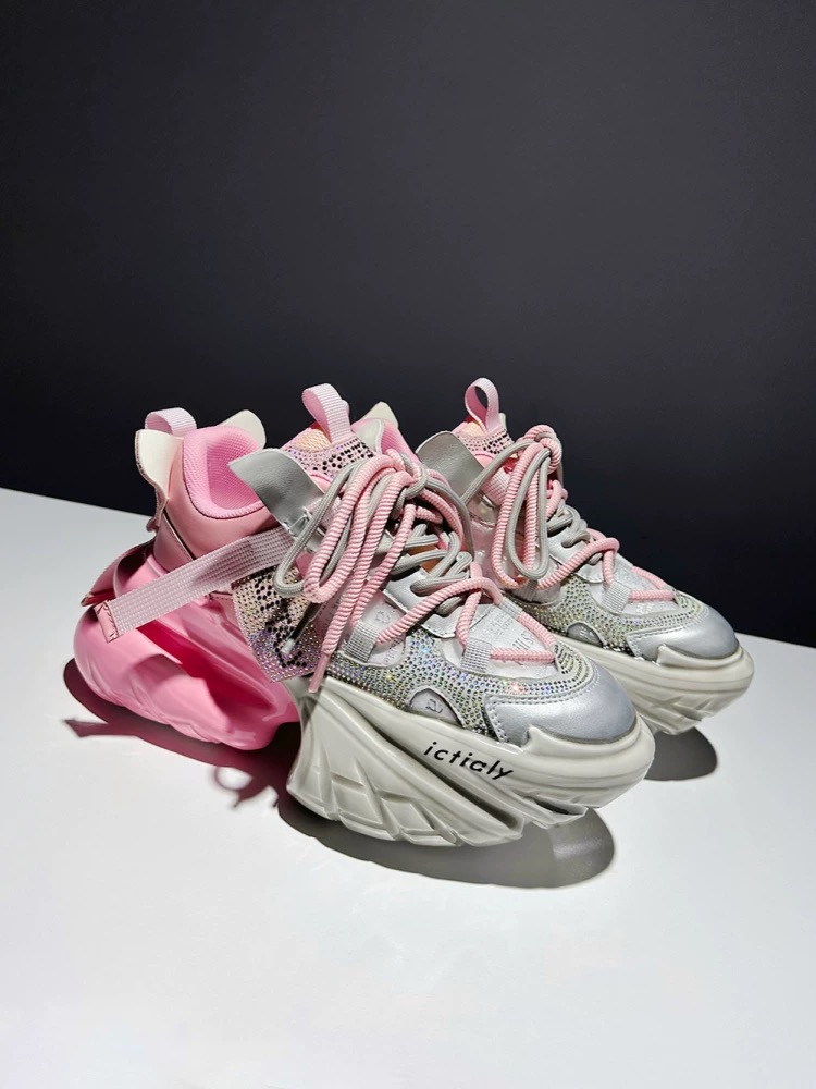女性ハイヒールプラットフォームシューズクリスタルファッション - Women'S Yellow Fashion Sneakers のレビューと価格