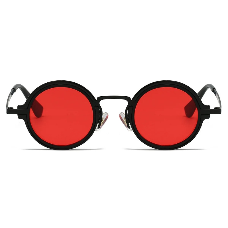 新しいレトロメタルラウンドフレームサングラス男性用高品質眼鏡 - Women'S Fashion Eyeglass Frames のレビューと価格