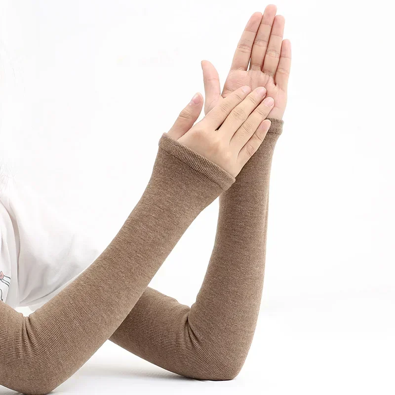 男性と女性のための指紋アームウォーマー、フィンガーレスグロー - Women'S Fashion Gloves のレビューと価格