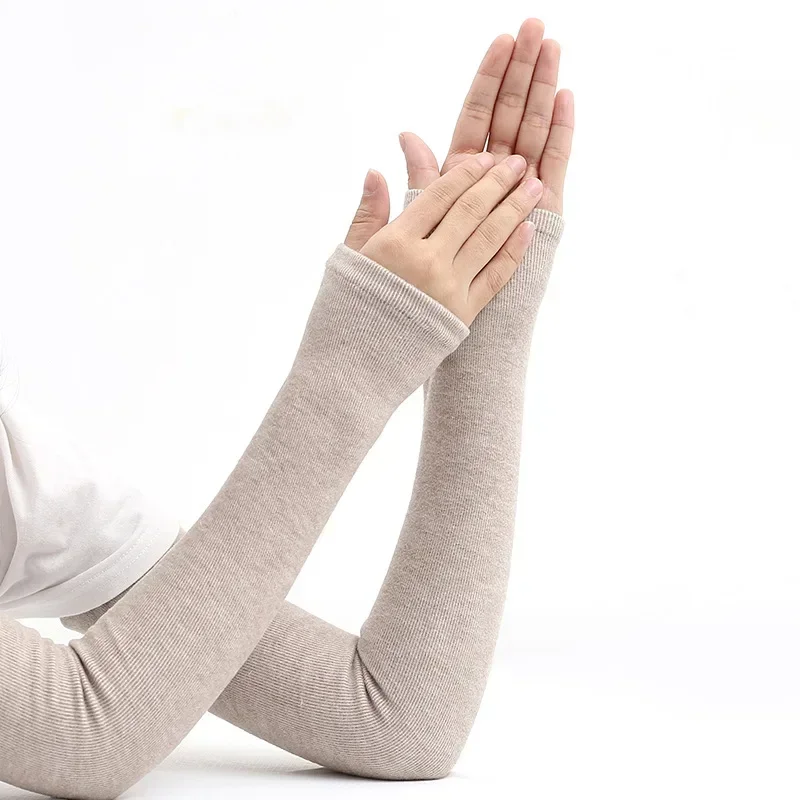 男性と女性のための指紋アームウォーマー、フィンガーレスグロー - Women'S Fashion Gloves のレビューと価格