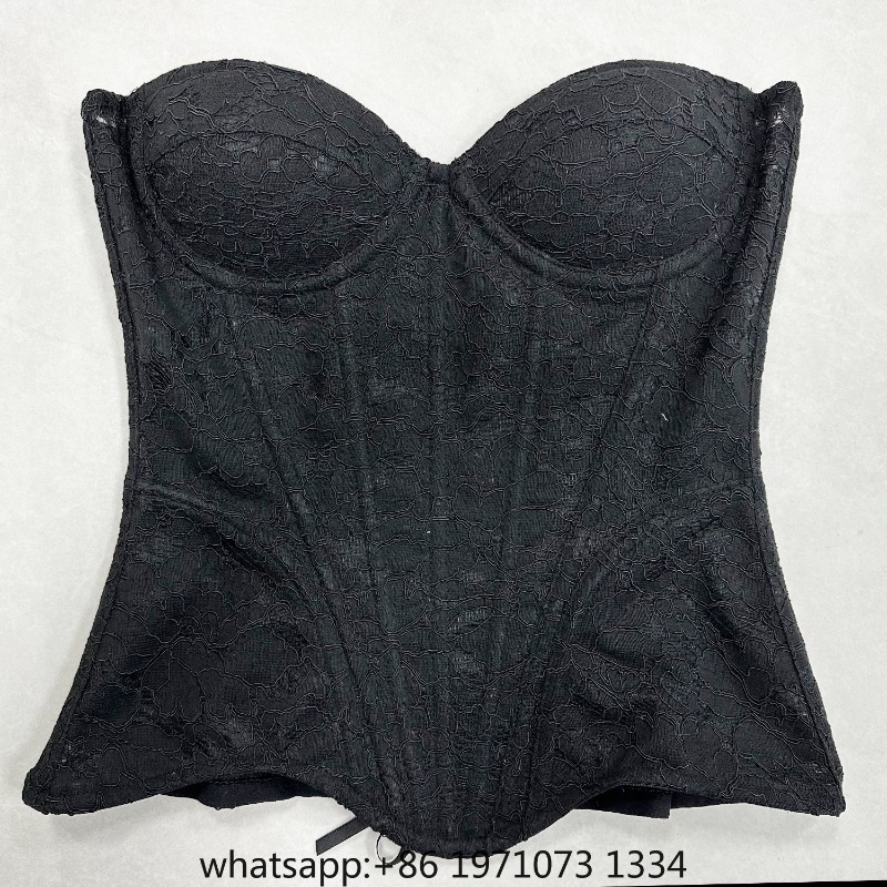 女性用レースコルセットビスチェオーバーバスト高級ボディースウ - Corset Top Boned のレビューと価格